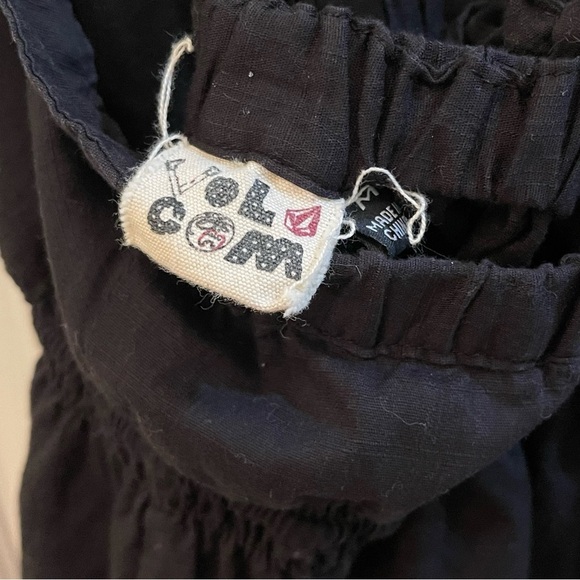 Volcom Women’s Lined Black Dress 100% Cotton - Picture 8 of 10